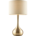 Endon 61191 - Dimmbare Tischlampe PICCADILLY 1xE14/40W/230V Messing/beige