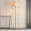 Endon 63621 - Stehleuchte STANFORD 1xE27/60W/230V Messing/beige