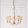 Endon 63627 - Kronleuchter mit Kette STANFORD 5xE14/40W/230V Messing/Beige