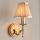Endon 63653 - Wandleuchte STANFORD 1x E14/40W/230V, Messing/beige