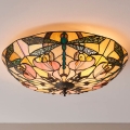 Endon 63922 - Deckenleuchte im Tiffany-Stil ASHTON, 2x E27/60W/230V, Durchmesser 45 cm