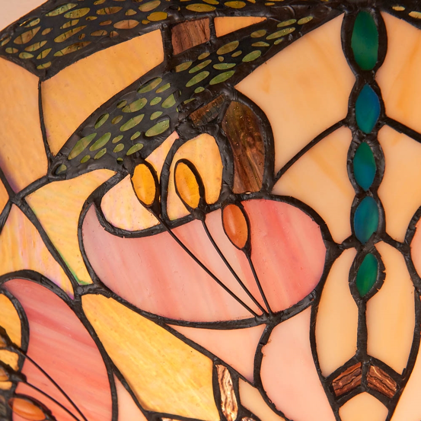 Endon 63922 - Deckenleuchte im Tiffany-Stil ASHTON, 2x E27/60W/230V, Durchmesser 45 cm