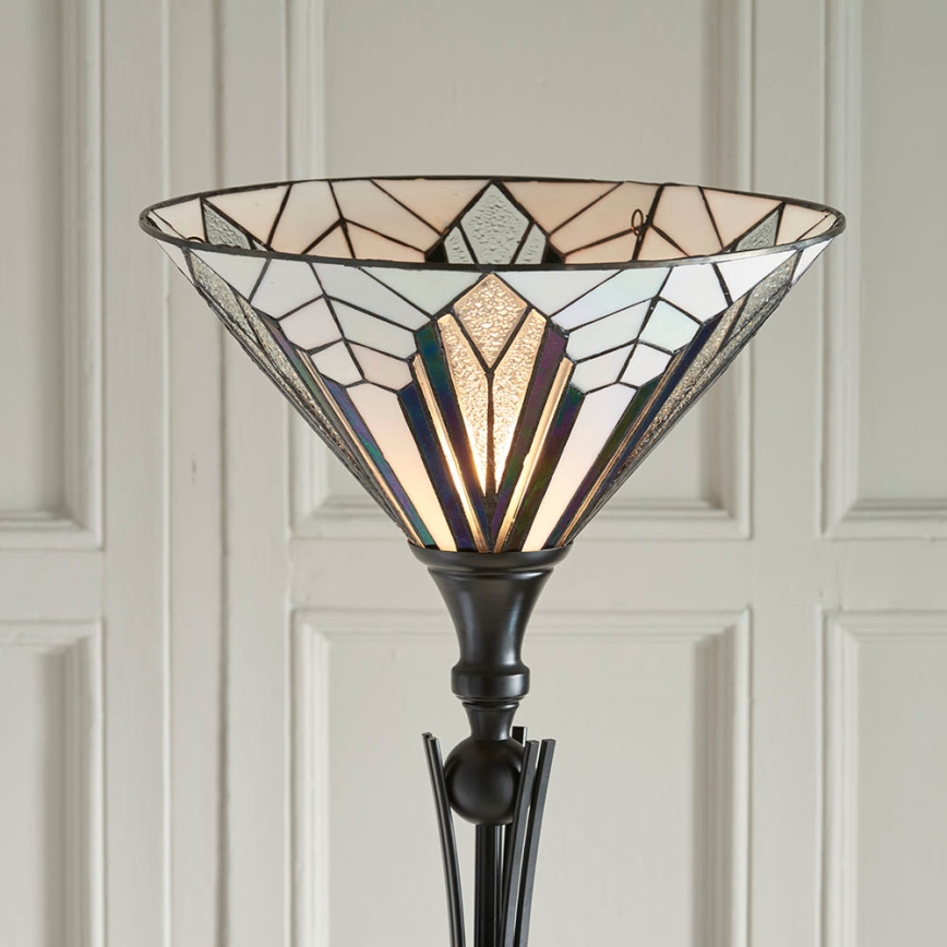 Endon 63933 - Tiffany-Stehleuchte ASTORIA 1xE27/60W/230V Ø 40 cm