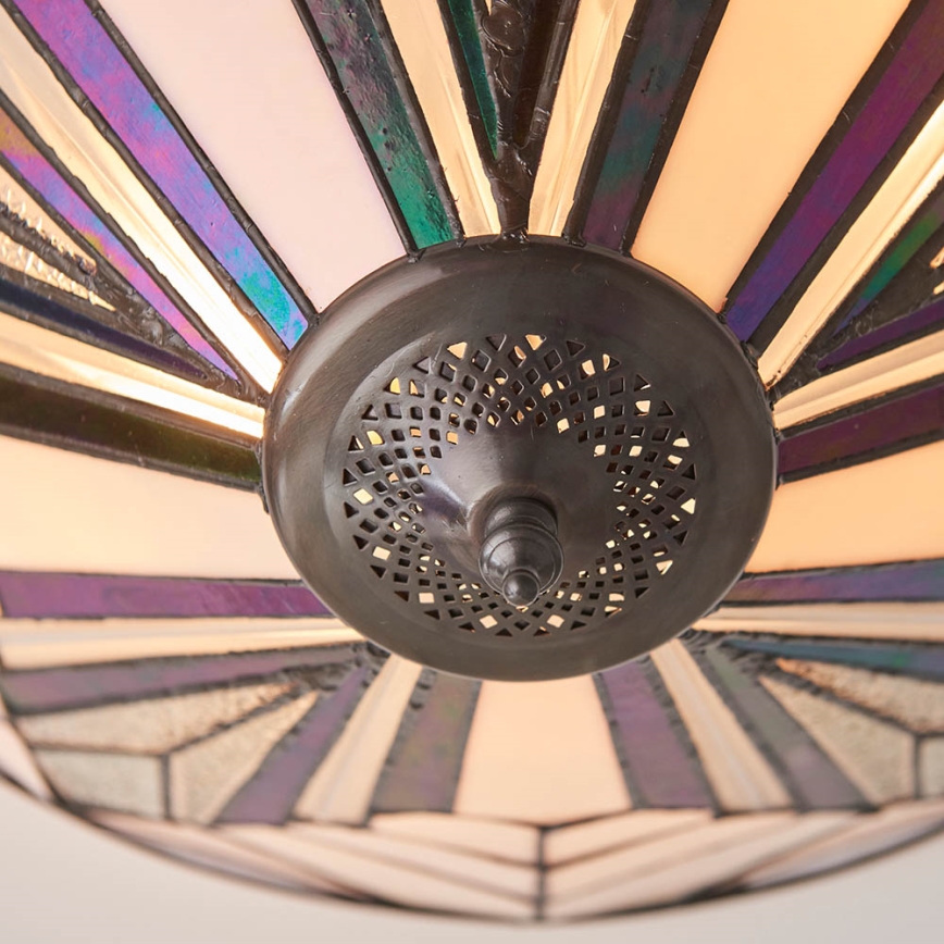 Endon 63935 - Deckenleuchte Tiffany ASTORIA 2xE27/60W/230V, Ø 48 cm