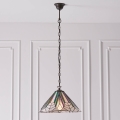 Endon 63937 - Tiffany-Kronleuchter ASTORIA an Kette 1xE27/60W/230V, Ø 40 cm