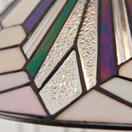 Endon 63938 - Tiffany-Kronleuchter ASTORIA an Kette, 1x E27/60W/230V, Ø 48 cm