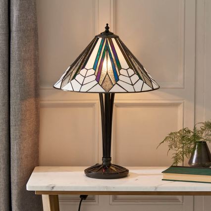 Endon 63939 - Tischlampe ASTORIA 1xE27/60W/230V, Durchmesser 40 cm