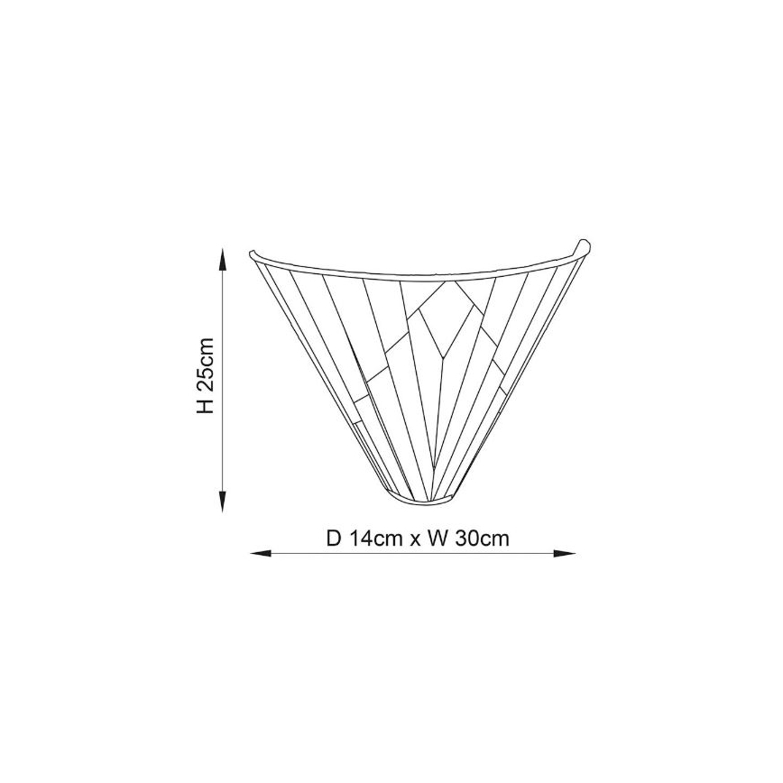 Endon 63940 - Wandleuchte ASTORIA 1xE14/40W/230V