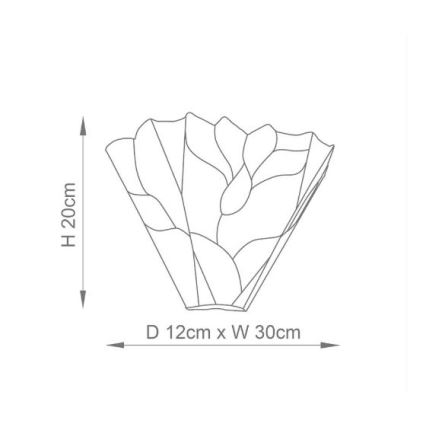 Endon 63964 - Wandleuchte Tiffany BOTANICA 1xE14/40W/230V