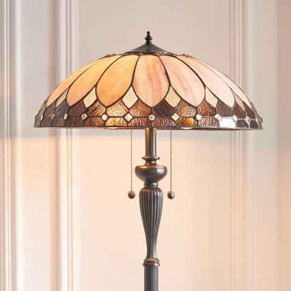 Endon 63972 - Stehleuchte BROOKLYN 2xE27/60W/230V Ø 50 cm