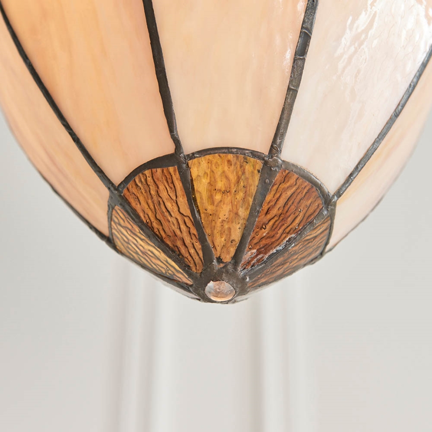 Endon 63974 - Kronleuchter mit Kette BROOKLYN 1xE27/60W/230V braun