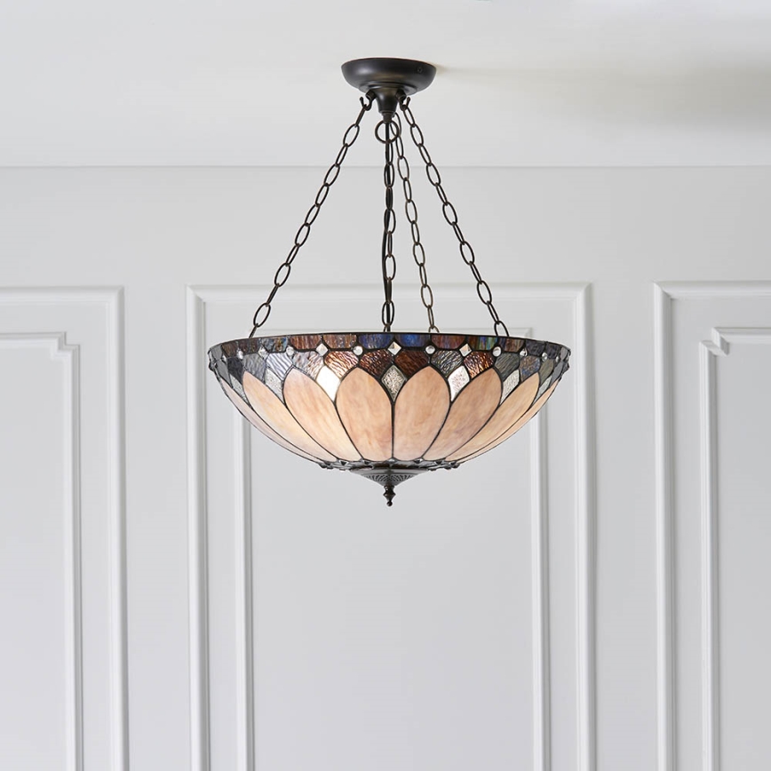 Endon 63976 - Pendelleuchte BROOKLYN 3xE27/60W/230V Durchmesser 50 cm