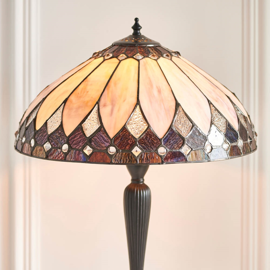 Endon 63982 - Tischlampe BROOKLYN 1xE27/60W/230V Ø 40 cm