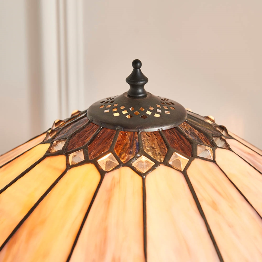 Endon 63982 - Tischlampe BROOKLYN 1xE27/60W/230V Ø 40 cm