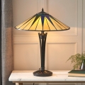 Endon 64045 - Tischlampe Tiffany DARK STAR 2xE27/60W/230V Ø 49 cm
