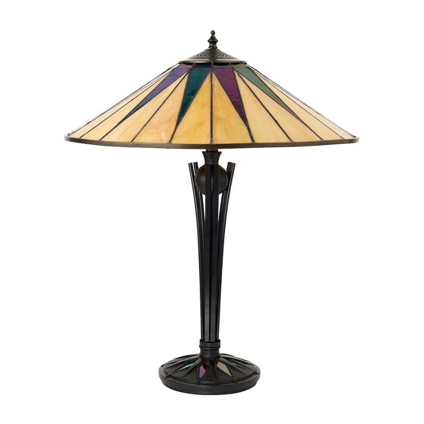 Endon 64045 - Tischleuchte DARK STAR 2xE27/60W/230V d 49 cm