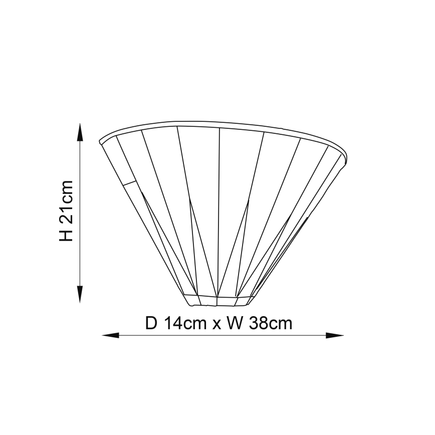 Endon 64046 - Wandleuchte Tiffany DARK STAR 1xE14/40W/230V