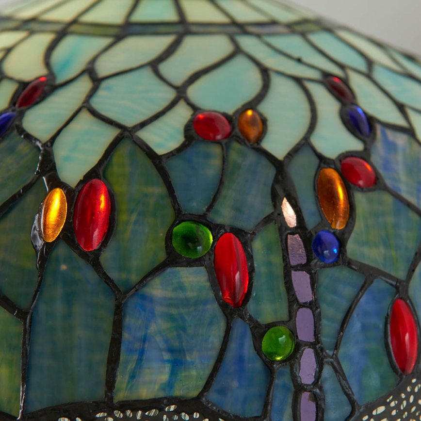Endon 64069 - Stehleuchte Tiffany DRAGONFLY 2xE27/60W/230V Ø 50 cm