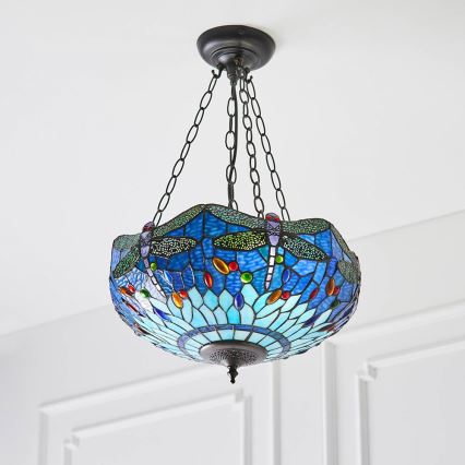 Endon 64075 - Kronleuchter mit Kette DRAGONFLY 3xE27/60W/230V, Ø 41 cm