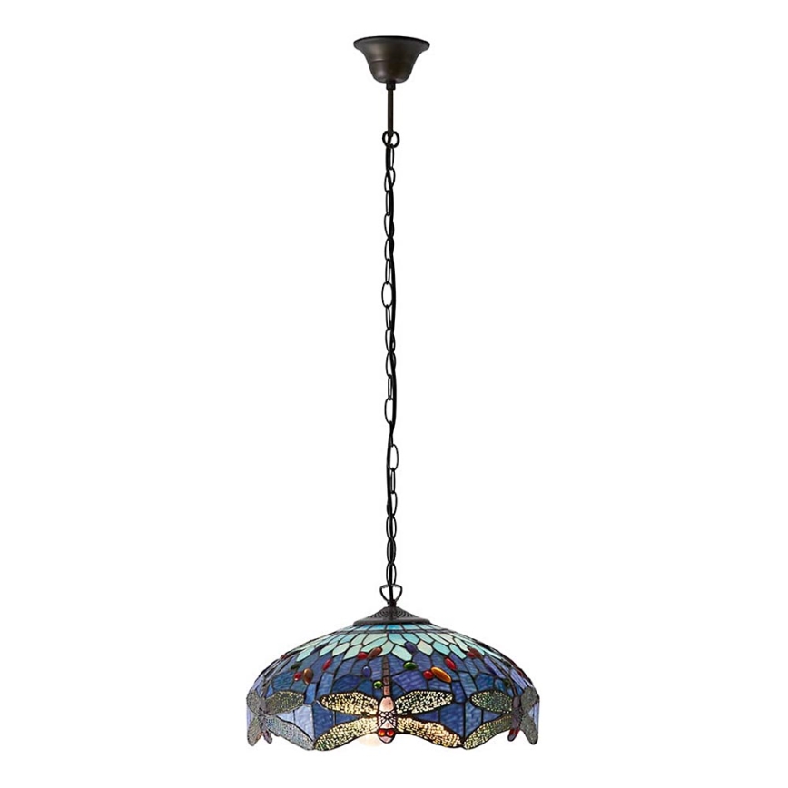 Endon 64080 - Kronleuchter an Kette DRAGONFLY, 3x E27/60W/230V, Durchmesser 41 cm