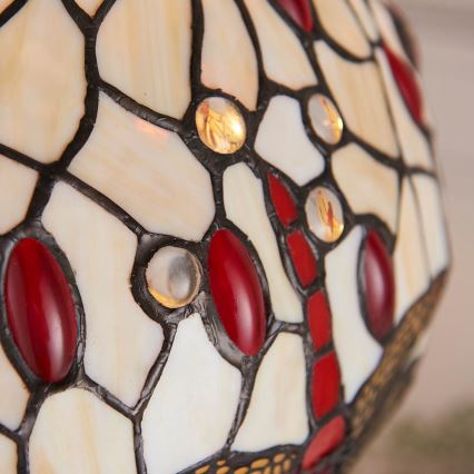 Endon 64086 - Tischlampe Tiffany DRAGONFLY 2xE27/60W/230V Ø 30 cm