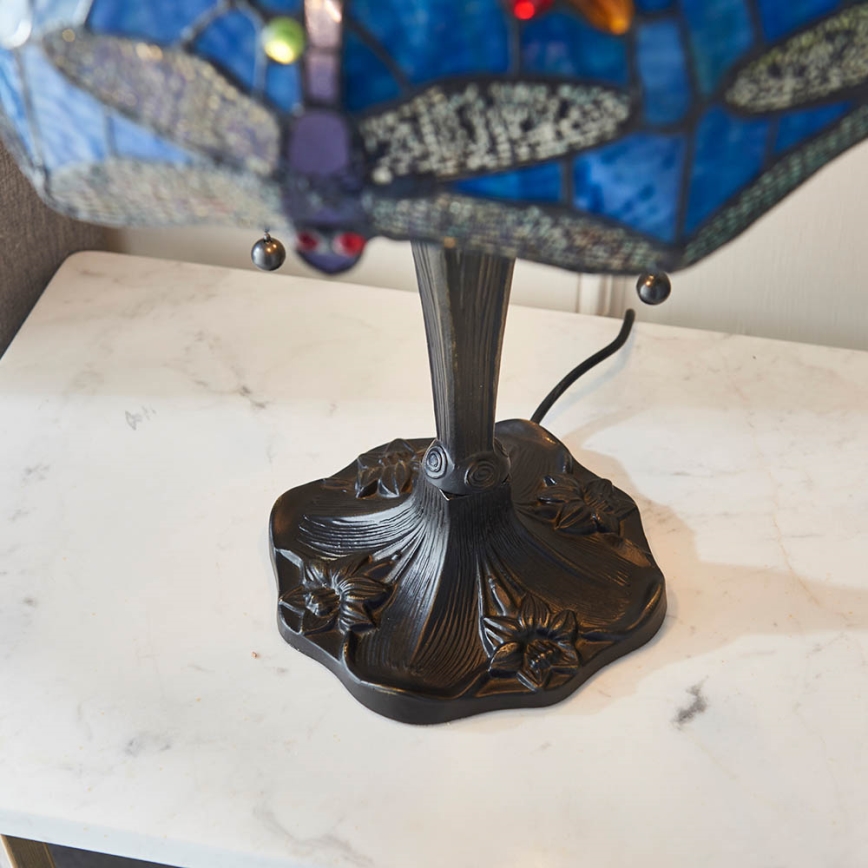 Endon 64089 - Tiffany-Tischlampe DRAGONFLY 2xE27/60W/230V Ø 41 cm