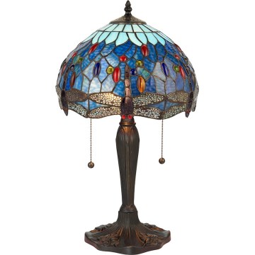 Endon 64090 - Tischleuchte DRAGONFLY 2xE27/60W/230V Ø 30 cm
