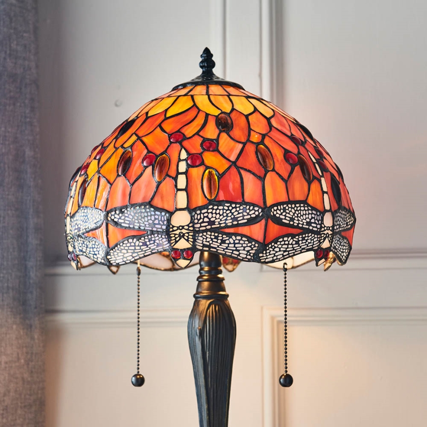 Endon 64092 - Tischlampe DRAGONFLY 2xE27/60W/230V Ø 30 cm