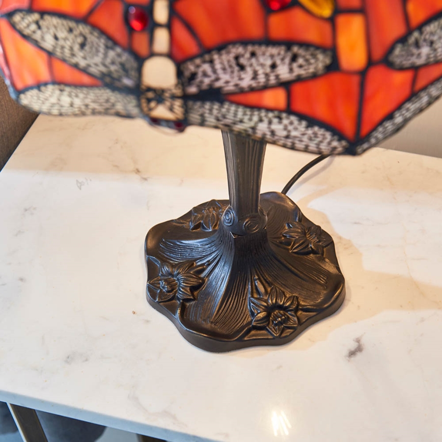 Endon 64093 - Tischlampe Tiffany DRAGONFLY 2xE27/60W/230V Ø 41 cm