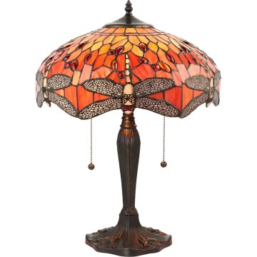 Endon 64093 - Tischleuchte DRAGONFLY 2xE27/60W/230V Durchmesser 41 cm