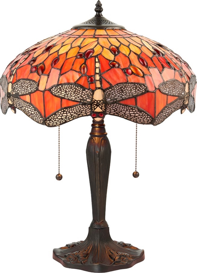 Endon 64093 - Tischleuchte DRAGONFLY 2xE27/60W/230V Durchmesser 41 cm