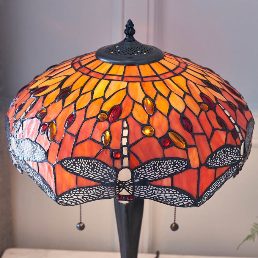 Endon 64093 - Tischleuchte DRAGONFLY 2xE27/60W/230V Durchmesser 41 cm