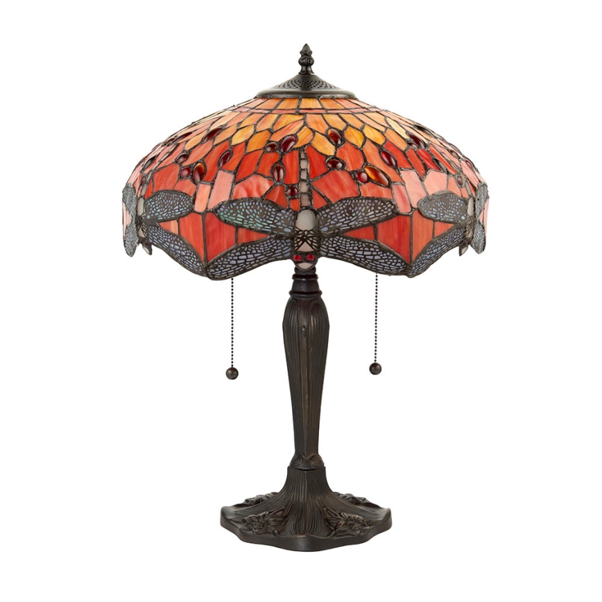 Endon 64093 - Tischleuchte DRAGONFLY 2xE27/60W/230V Durchmesser 41 cm