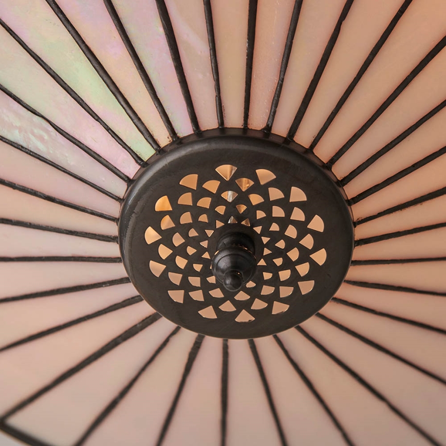 Endon 64145 - Deckenleuchte Tiffany FARGO 2xE27/60W/230V Ø 41,5 cm