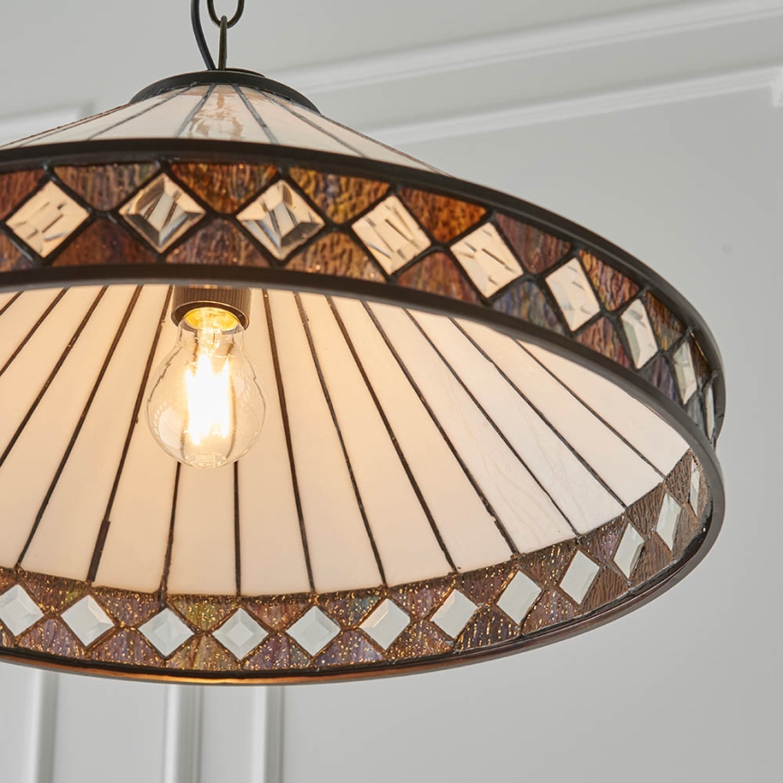 Endon 64147 - Hängeleuchte an Kette FARGO 1xE27/60W/230V d 50 cm