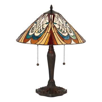 Endon 64163 - Tischlampe HECTOR 2xE27/60W/230V Ø 40 cm