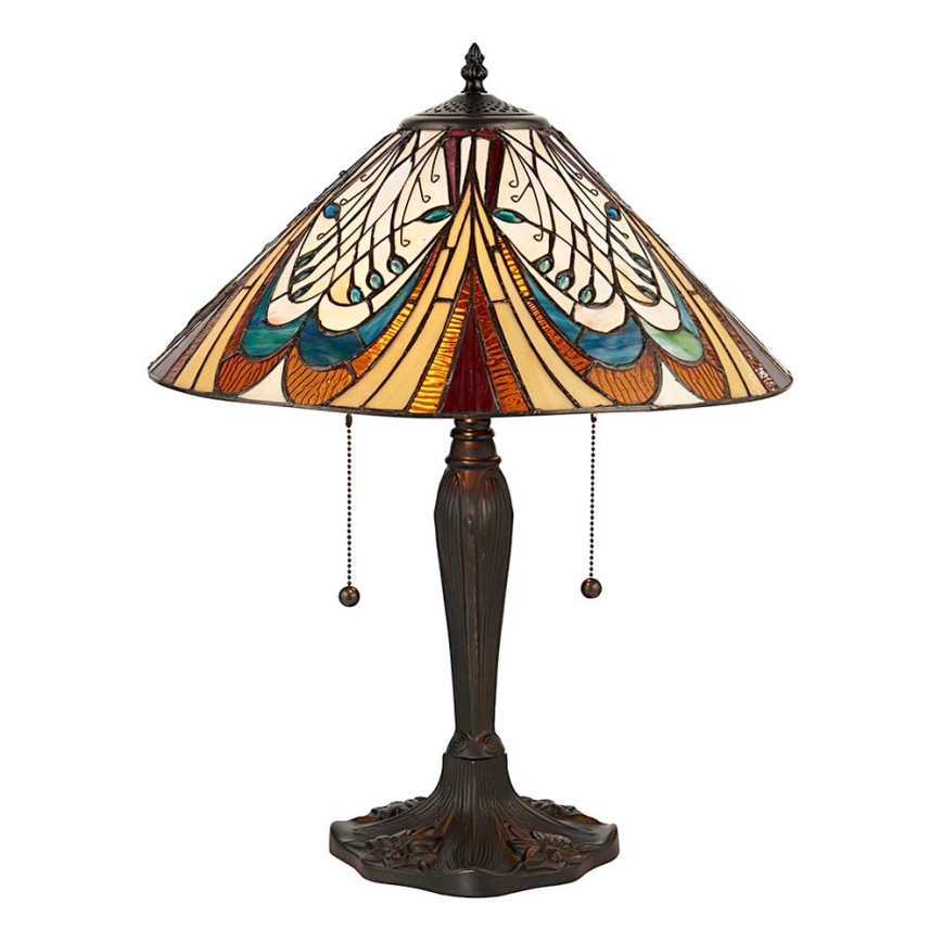 Endon 64163 - Tischlampe HECTOR 2xE27/60W/230V Ø 40 cm