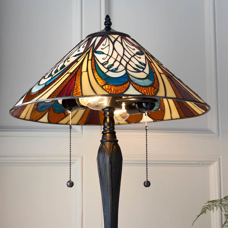 Endon 64163 - Tischlampe HECTOR 2xE27/60W/230V Ø 40 cm