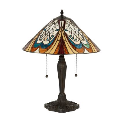 Endon 64163 - Tischlampe HECTOR 2xE27/60W/230V Ø 40 cm