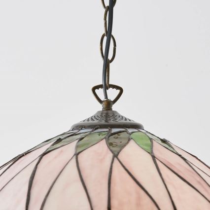 Endon 64176 - Tiffany-Hängeleuchte mit Kette HUTCHINSON 1xE27/60W/230V Ø 40 cm