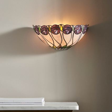 Endon 64178 - Wandleuchte Tiffany HUTCHINSON 1xE14/40W/230V
