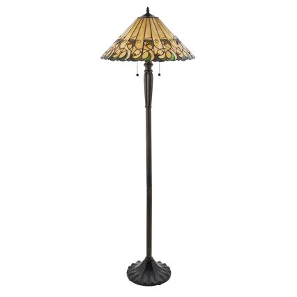 Endon 64192 - Stehlampe JAMELIA 2xE27/60W/230V, Ø 50 cm