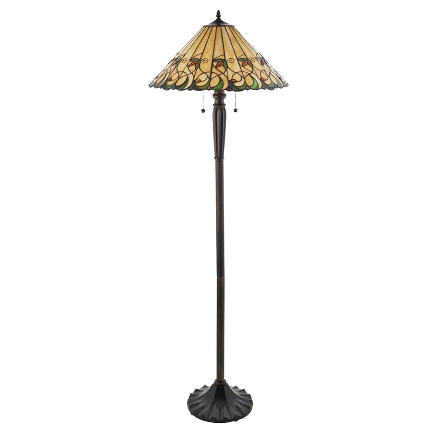 Endon 64192 - Stehlampe JAMELIA 2xE27/60W/230V, Ø 50 cm