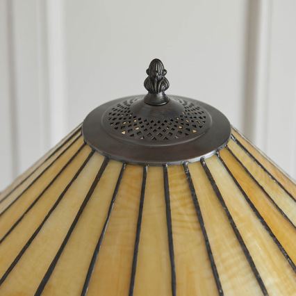 Endon 64192 - Tiffany-Stehlampe JAMELIA 2xE27/60W/230V Ø 50 cm