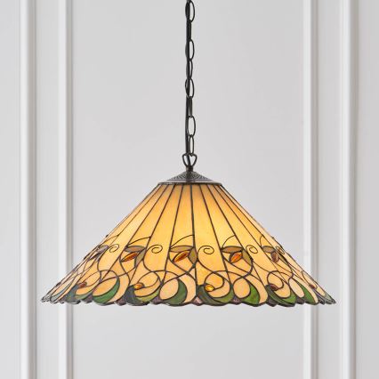 Endon 64194 - Kettenkronleuchter Tiffany JAMELIA 3xE27/60W/230V Ø 50 cm