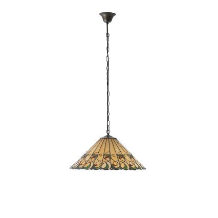 Endon 64194 - Kettenkronleuchter Tiffany JAMELIA 3xE27/60W/230V Ø 50 cm