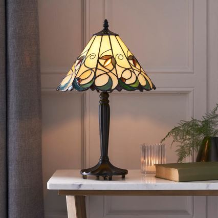 Endon 64195 - Tischlampe JAMELIA 1xE27/60W/230V Ø 31 cm