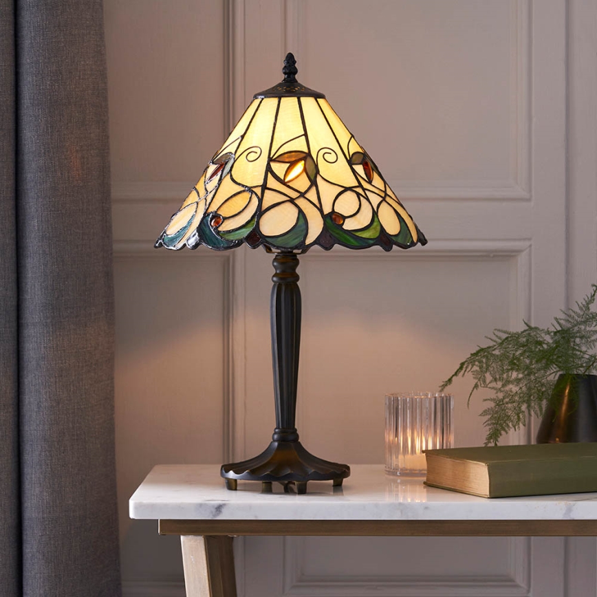 Endon 64195 - Tischlampe JAMELIA 1xE27/60W/230V Ø 31 cm