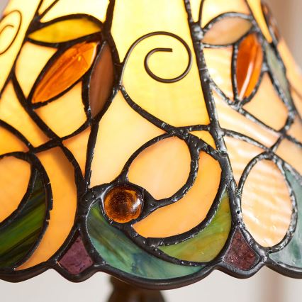 Endon 64196 - Tischleuchte Tiffany JAMELIA 1xE14/40W/230V, Ø 20 cm