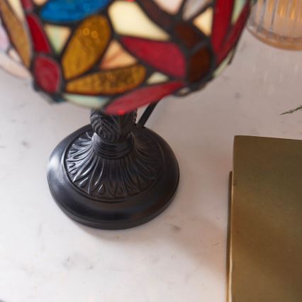 Endon 64246 - Tischlampe Tiffany LORETTE 1xE14/40W/230V Ø 15 cm